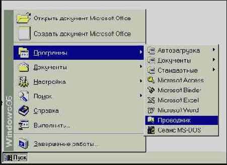 Элементы окна